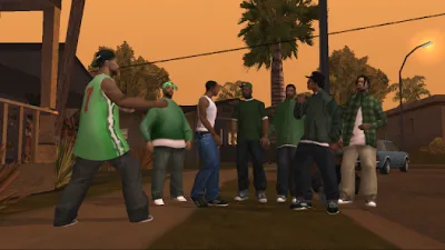 GTA San Andreas driving screenshot