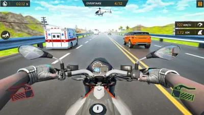 Traffic Rider night riding gameplay